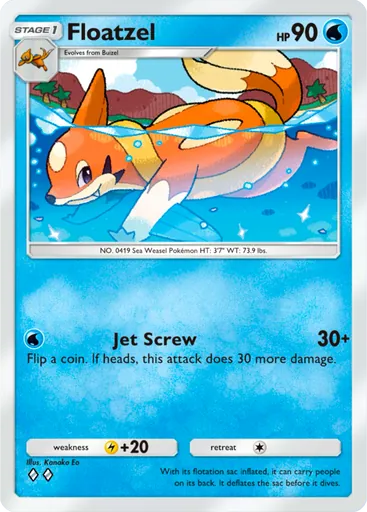 Floatzel (a2-039) card in Pokémon TCG Pocket