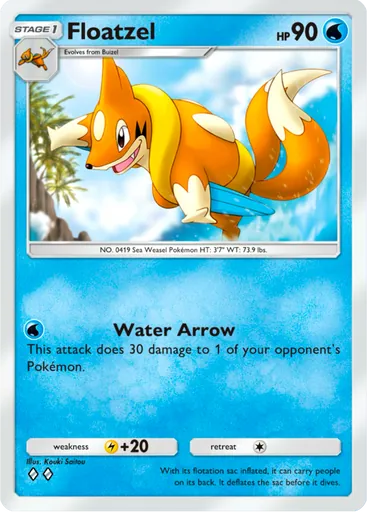 Floatzel (a2b-017) card in Pokémon TCG Pocket