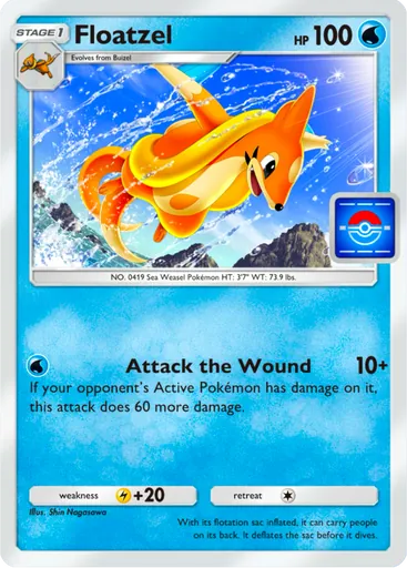 Floatzel (pa-053) card in Pokémon TCG Pocket