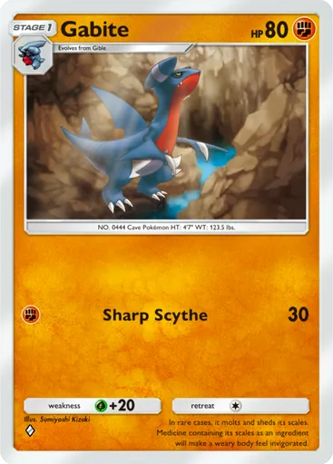 Gabite (a2a-046) card in Pokémon TCG Pocket