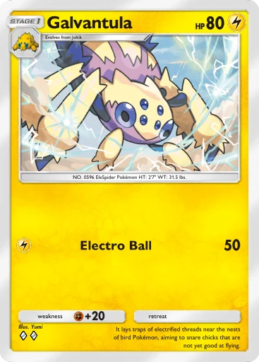 Galvantula (b1-093) card in Pokémon TCG Pocket