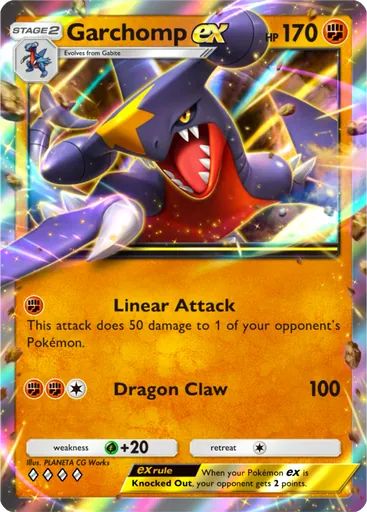 Garchomp ex (a2a-047) card in Pokémon TCG Pocket
