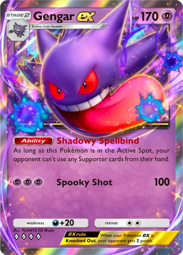Gengar ex (a1-123) card in Pokémon TCG Pocket