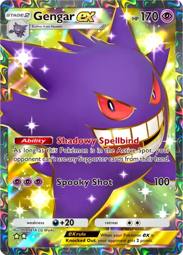Gengar ex (a1-261) card in Pokémon TCG Pocket