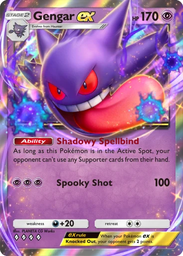 Gengar ex (a4b-155) card in Pokémon TCG Pocket