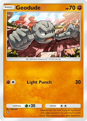 Geodude (a1a-043) card in Pokémon TCG Pocket