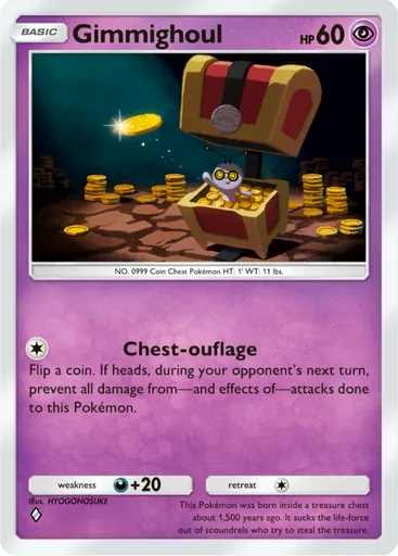 Gimmighoul (a2b-036) card in Pokémon TCG Pocket