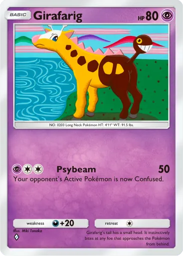 Girafarig (a4-087) card in Pokémon TCG Pocket