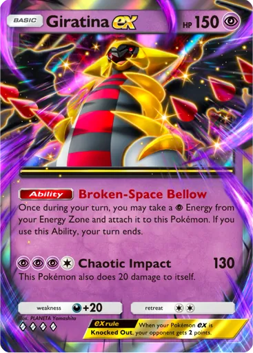 Giratina ex (a2b-035) card in Pokémon TCG Pocket
