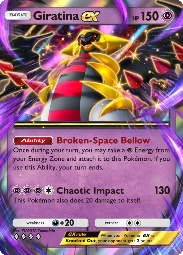 Giratina ex (a4b-172) card in Pokémon TCG Pocket