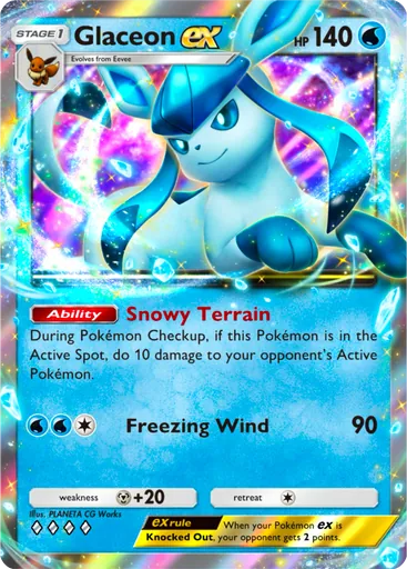 Glaceon ex (a2a-022) card in Pokémon TCG Pocket