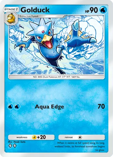 Golduck (a1-058) card in Pokémon TCG Pocket