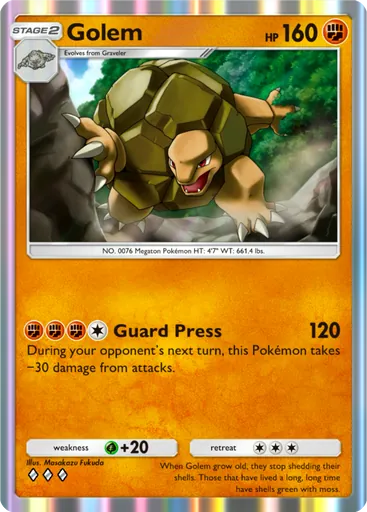 Golem (a1a-045) card in Pokémon TCG Pocket
