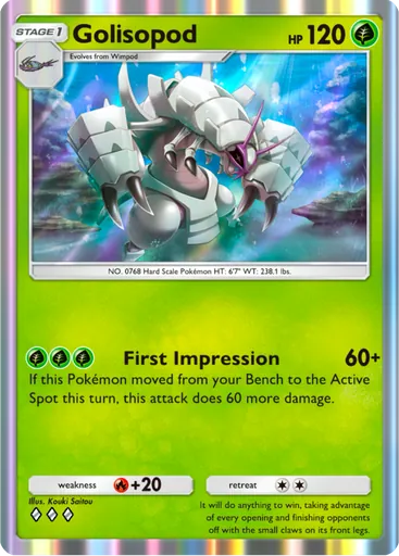 Golisopod (a3-022) card in Pokémon TCG Pocket