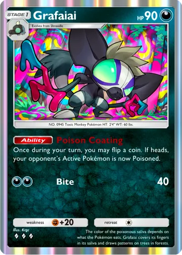 Grafaiai (a2b-051) card in Pokémon TCG Pocket