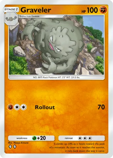 Graveler (a1-148) card in Pokémon TCG Pocket