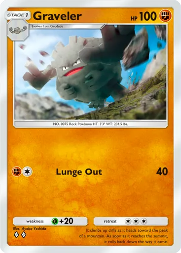Graveler (a1a-044) card in Pokémon TCG Pocket