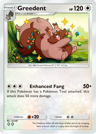 Greedent (a3b-065) card in Pokémon TCG Pocket