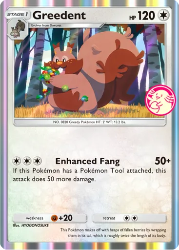 Greedent (pa-091) card in Pokémon TCG Pocket