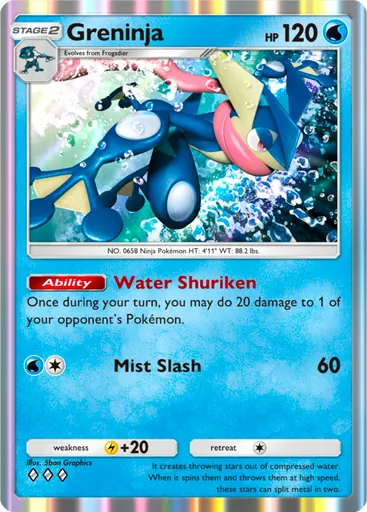 Greninja (a1-089) card in Pokémon TCG Pocket