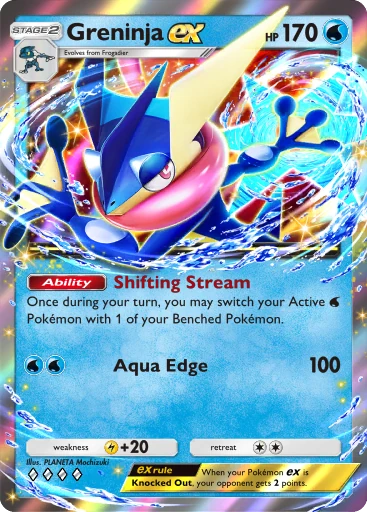 Greninja ex (b1-073) card in Pokémon TCG Pocket