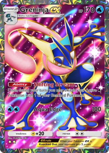 Greninja ex (b1-256) card in Pokémon TCG Pocket