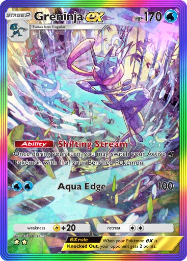 Greninja ex (b1-275) card in Pokémon TCG Pocket