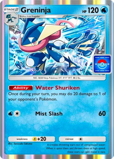 Greninja (pa-019) card in Pokémon TCG Pocket