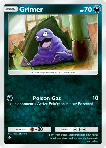 Grimer (a1-174) card in Pokémon TCG Pocket