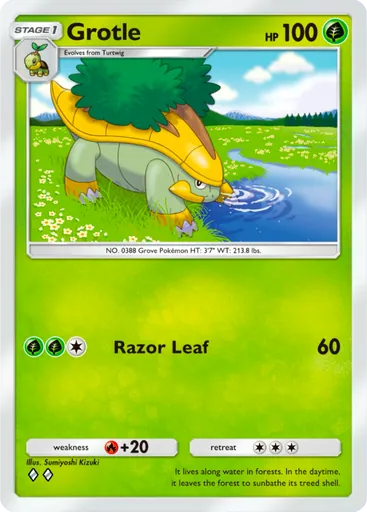 Grotle (a2-011) card in Pokémon TCG Pocket