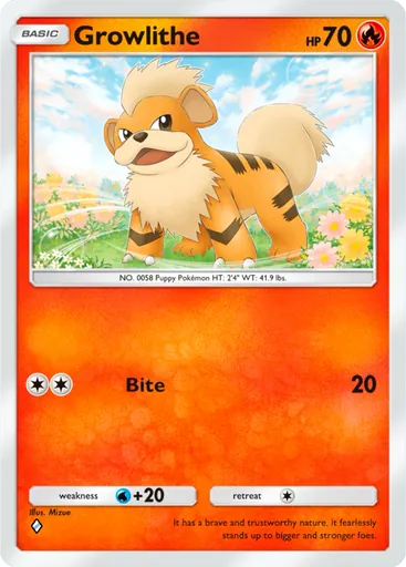 Growlithe (a1-039) card in Pokémon TCG Pocket