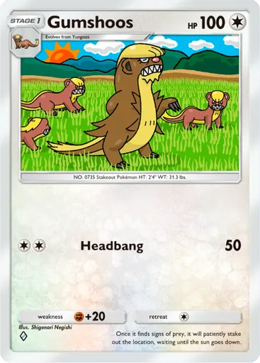 Gumshoos (a3-137) card in Pokémon TCG Pocket