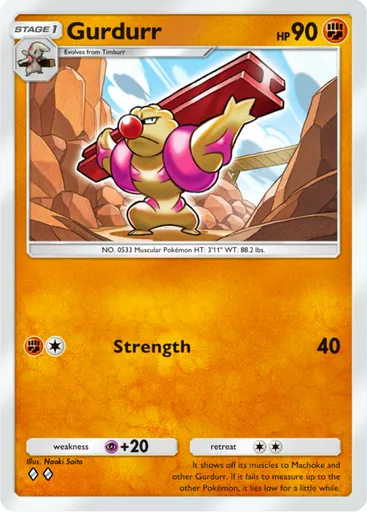 Gurdurr (a3-095) card in Pokémon TCG Pocket