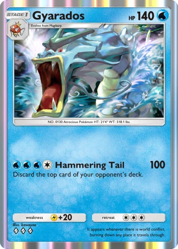 Gyarados (b1-051) card in Pokémon TCG Pocket