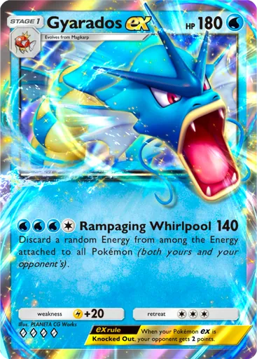 Gyarados ex (a1a-018) card in Pokémon TCG Pocket
