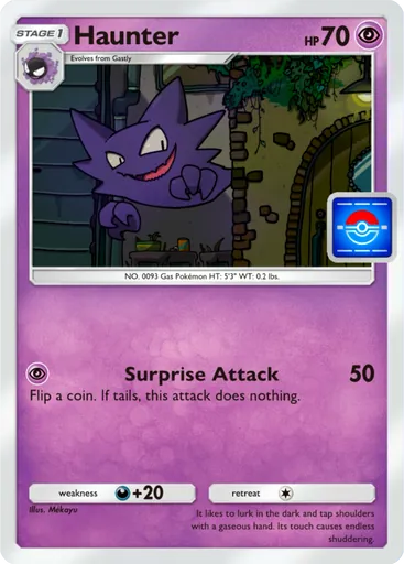Haunter (pa-020) card in Pokémon TCG Pocket