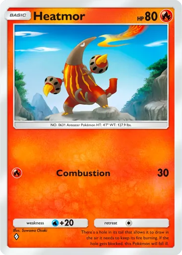 Heatmor (a1-048) card in Pokémon TCG Pocket
