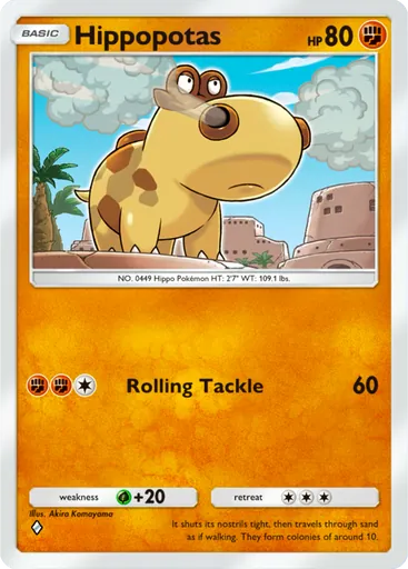 Hippopotas (a2-093) card in Pokémon TCG Pocket