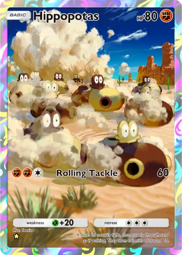 Hippopotas (a2-171) card in Pokémon TCG Pocket