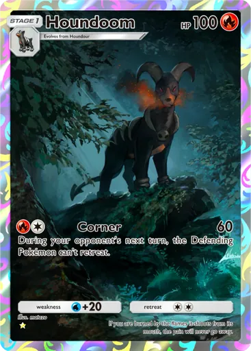 Houndoom (a2a-076) card in Pokémon TCG Pocket