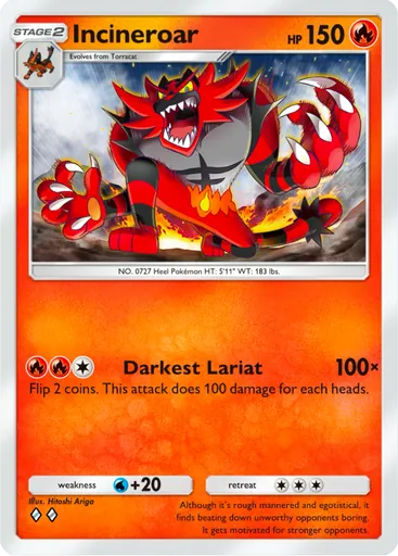 Incineroar (a3b-013) card in Pokémon TCG Pocket