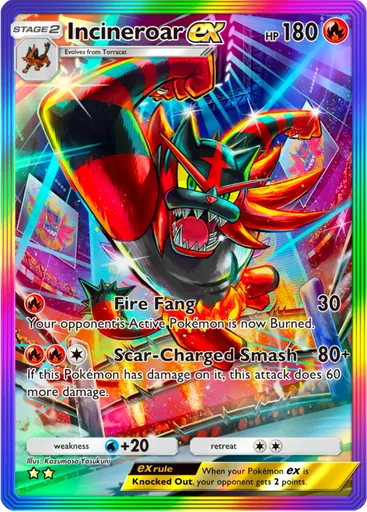 Incineroar ex (a3-200) card in Pokémon TCG Pocket