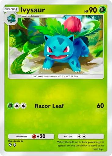 Ivysaur (a1-002) card in Pokémon TCG Pocket