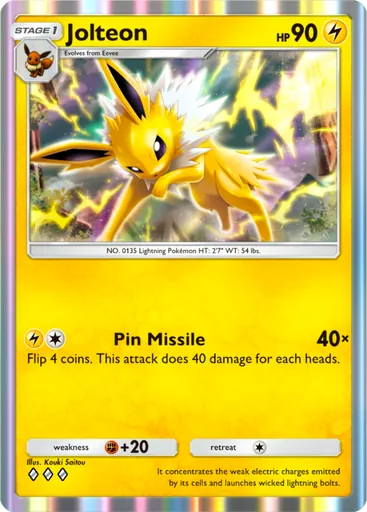 Jolteon (a1-102) card in Pokémon TCG Pocket