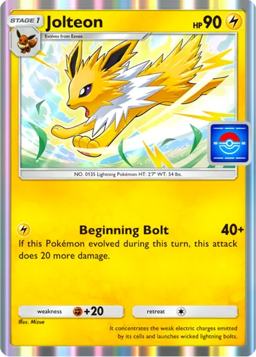 Jolteon (pa-086) card in Pokémon TCG Pocket