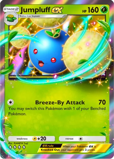 Jumpluff ex (a4a-003) card in Pokémon TCG Pocket