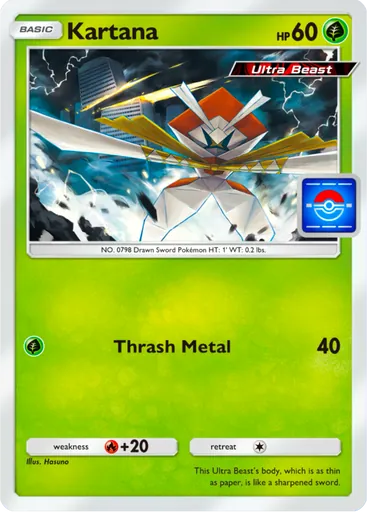 Kartana (pa-075) card in Pokémon TCG Pocket