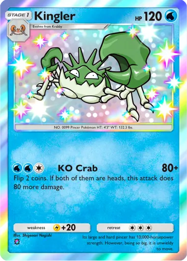 Kingler (a4a-096) card in Pokémon TCG Pocket