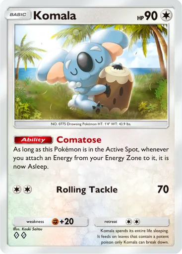 Komala (a3-141) card in Pokémon TCG Pocket
