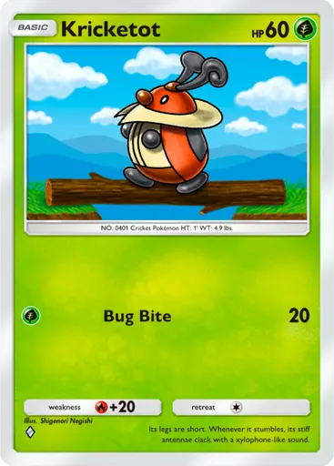 Kricketot (a2-013) card in Pokémon TCG Pocket
